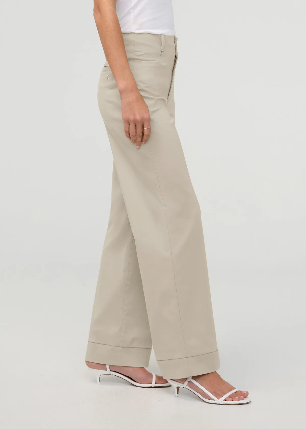 NuStretch High Rise Trouser - Sandstone sold by DUER product image thumbnail 3