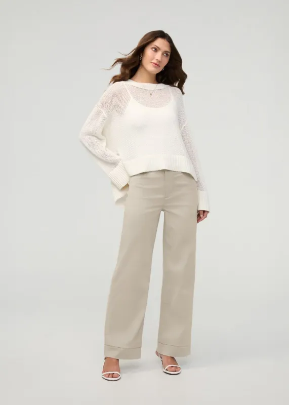 NuStretch High Rise Trouser - Sandstone made by DUER