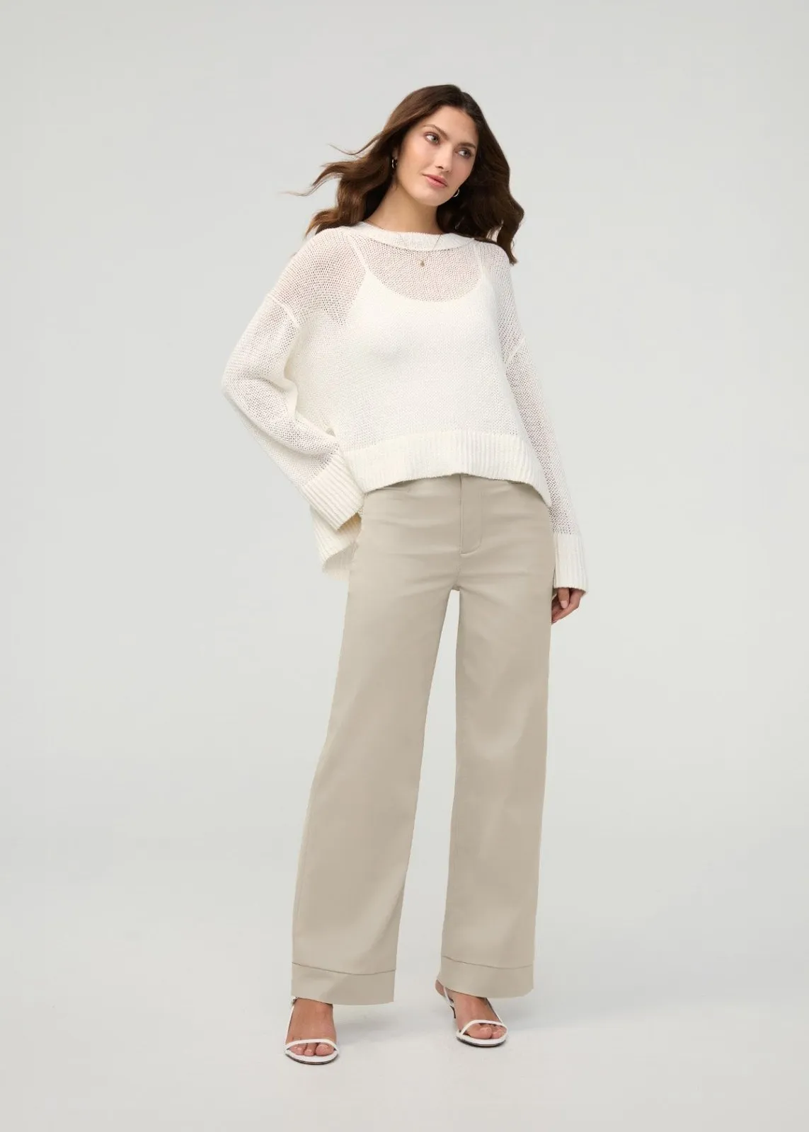NuStretch High Rise Trouser - Sandstone sold by DUER