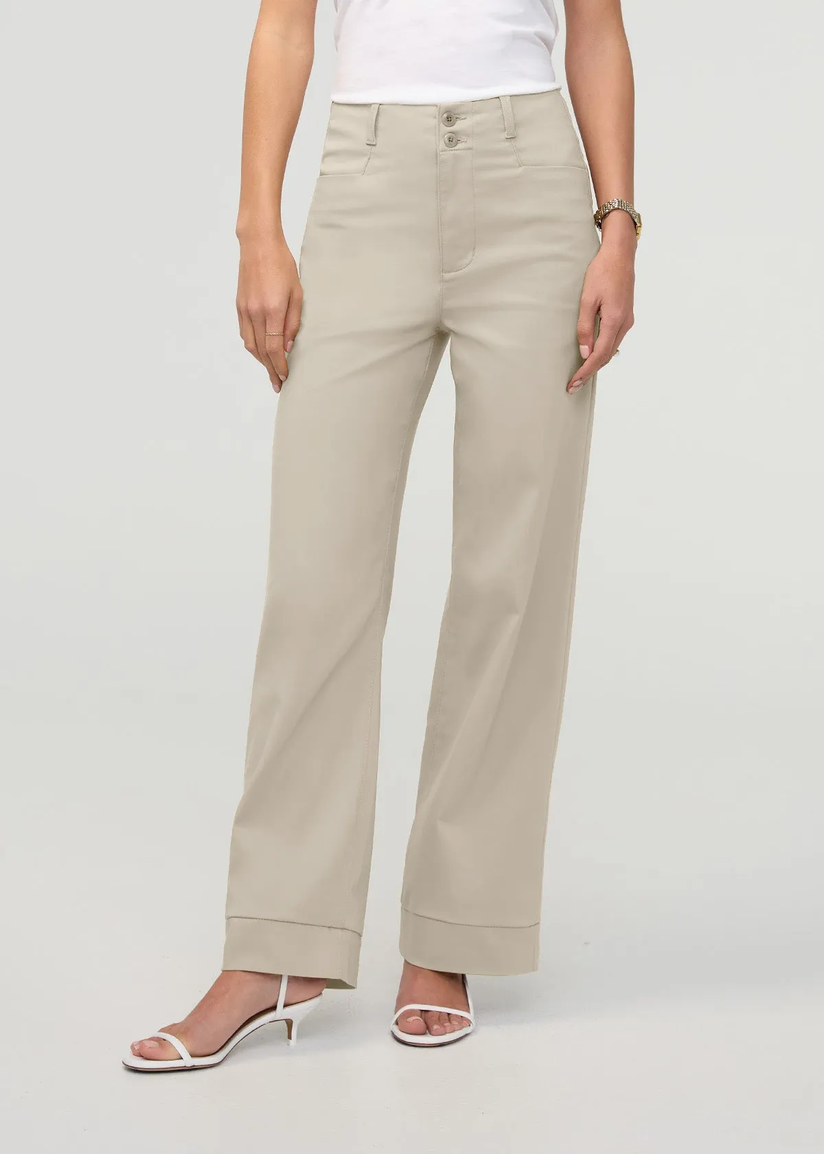 NuStretch High Rise Trouser - Sandstone sold by DUER product image thumbnail 2