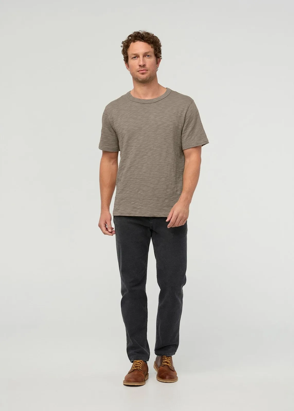 Midweight Slub Jersey Tee - Stone sold by DUER product image thumbnail 2