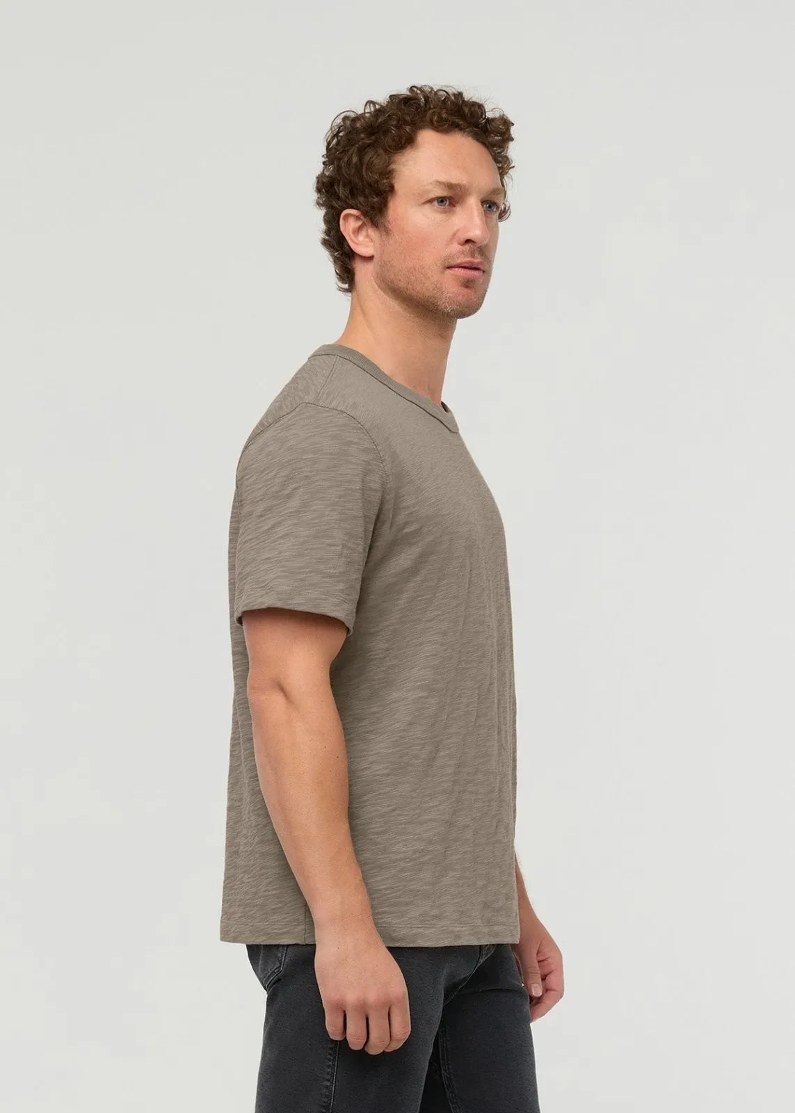 Midweight Slub Jersey Tee - Stone sold by DUER product image thumbnail 3