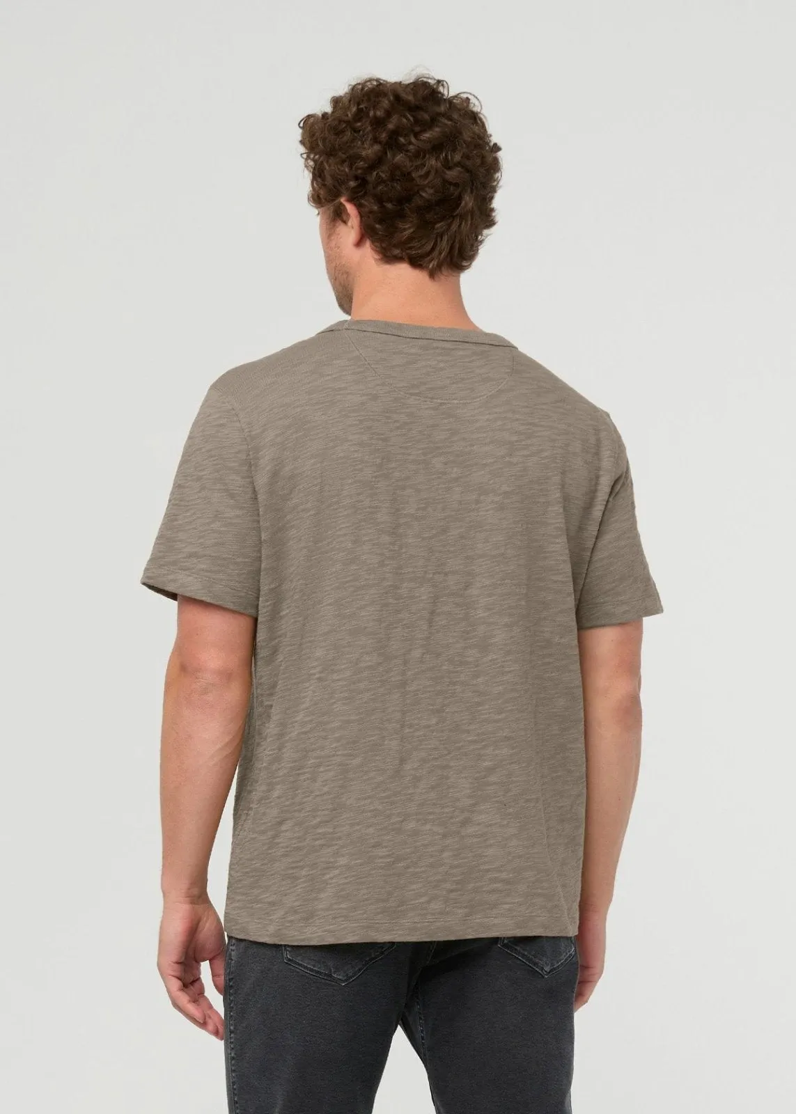 Midweight Slub Jersey Tee - Stone sold by DUER product image thumbnail 4