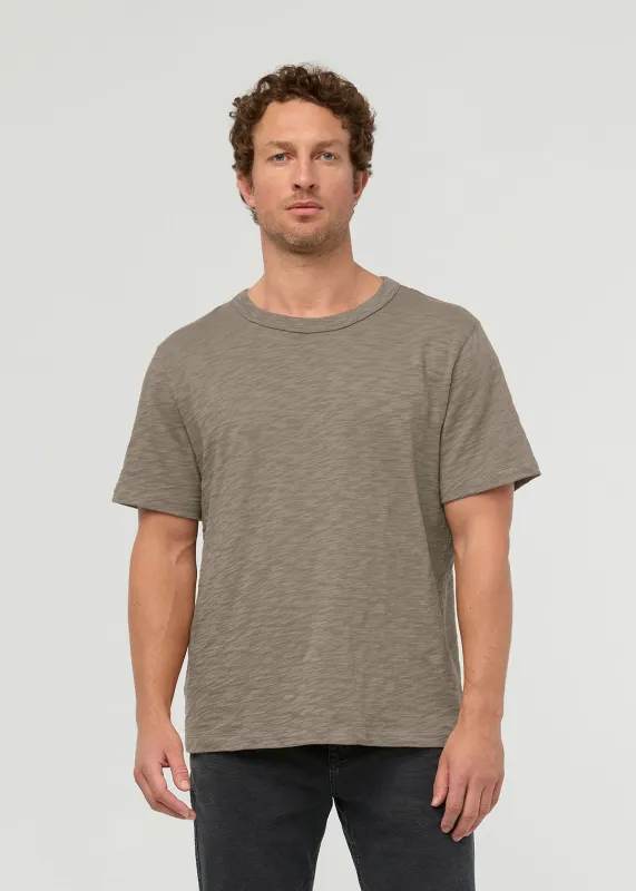 Midweight Slub Jersey Tee - Stone made by DUER