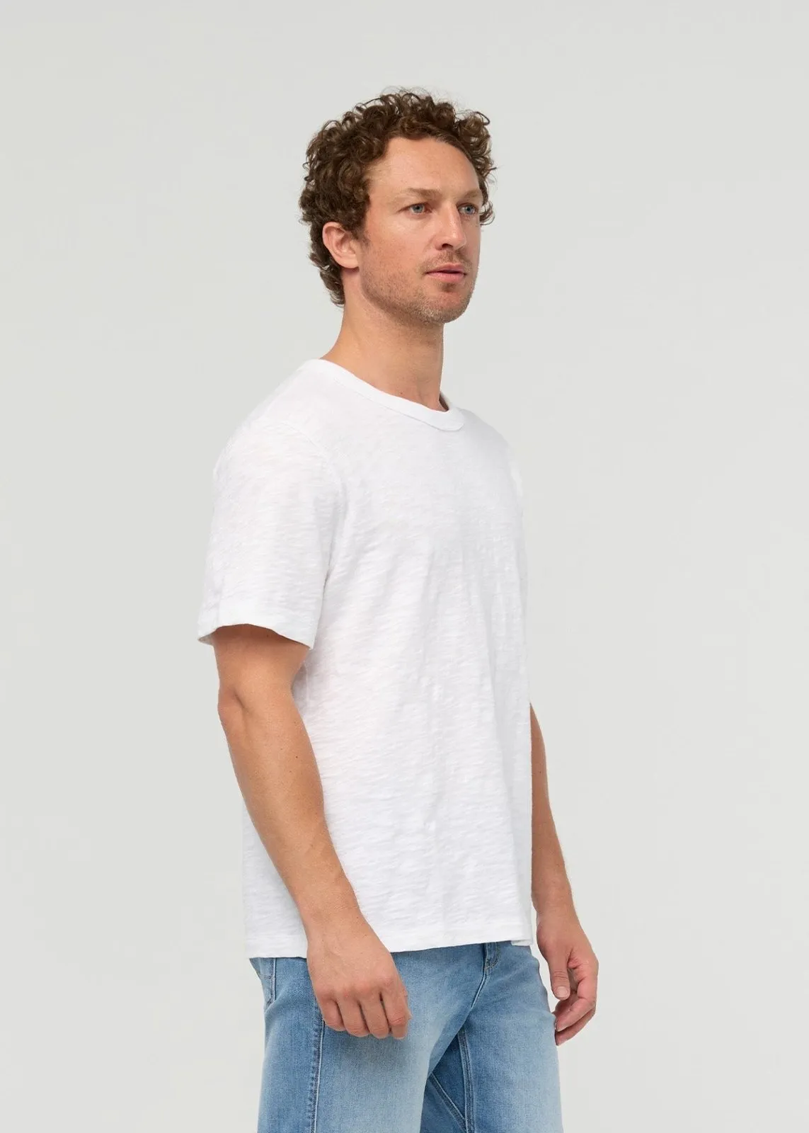 Midweight Slub Jersey Tee - White sold by DUER product image thumbnail 3