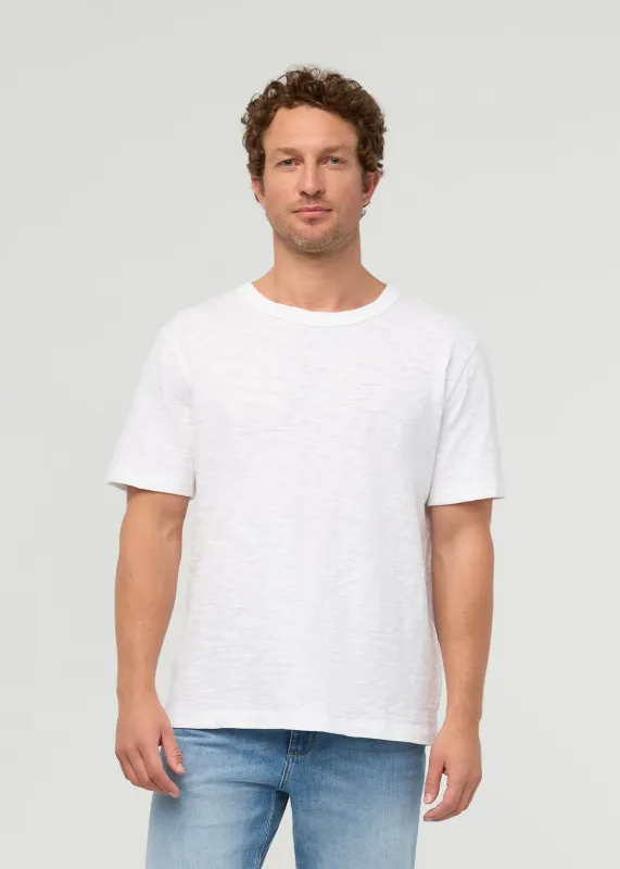 Midweight Slub Jersey Tee - White made by DUER