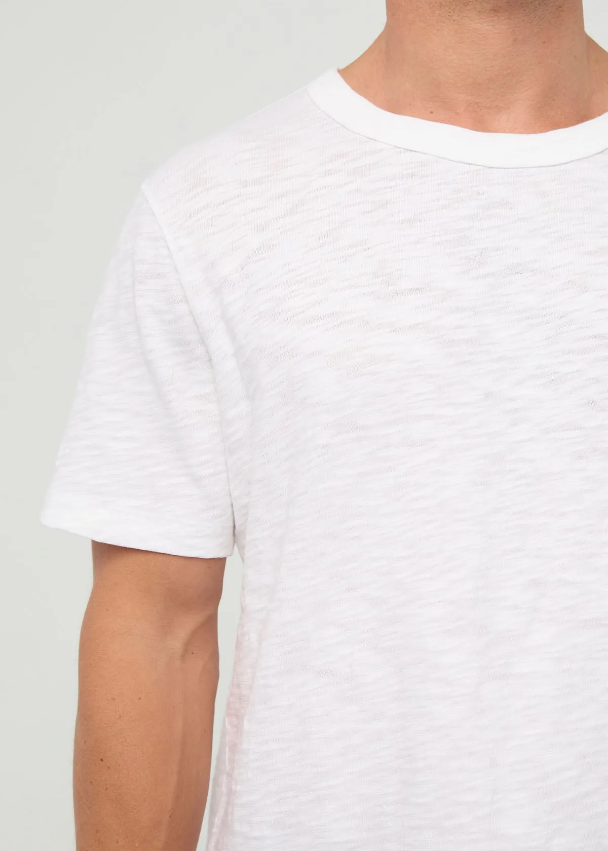 Midweight Slub Jersey Tee - White sold by DUER product image thumbnail 5
