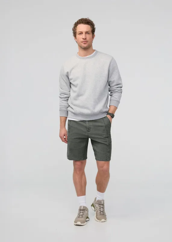 Stretch Canvas Cargo Short - Thyme made by DUER