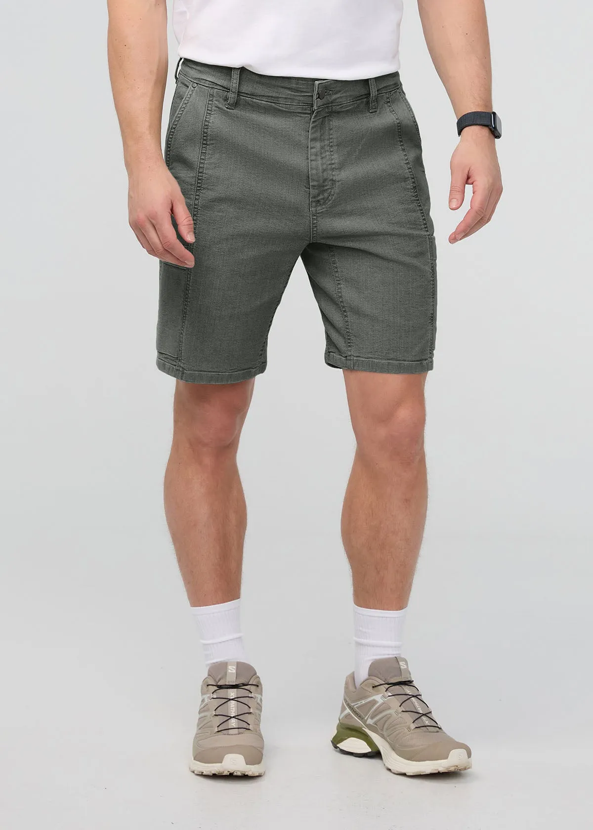 Stretch Canvas Cargo Short - Thyme sold by DUER product image thumbnail 2