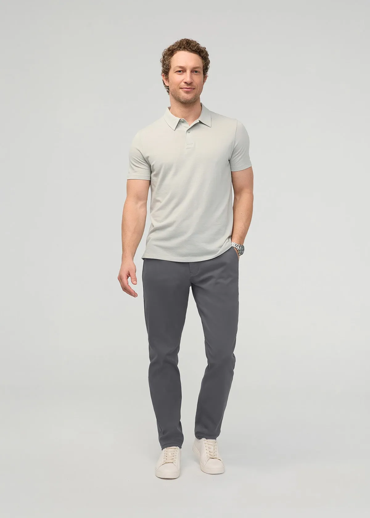 NuStretch Athletic Taper Trouser - River Rock sold by DUER
