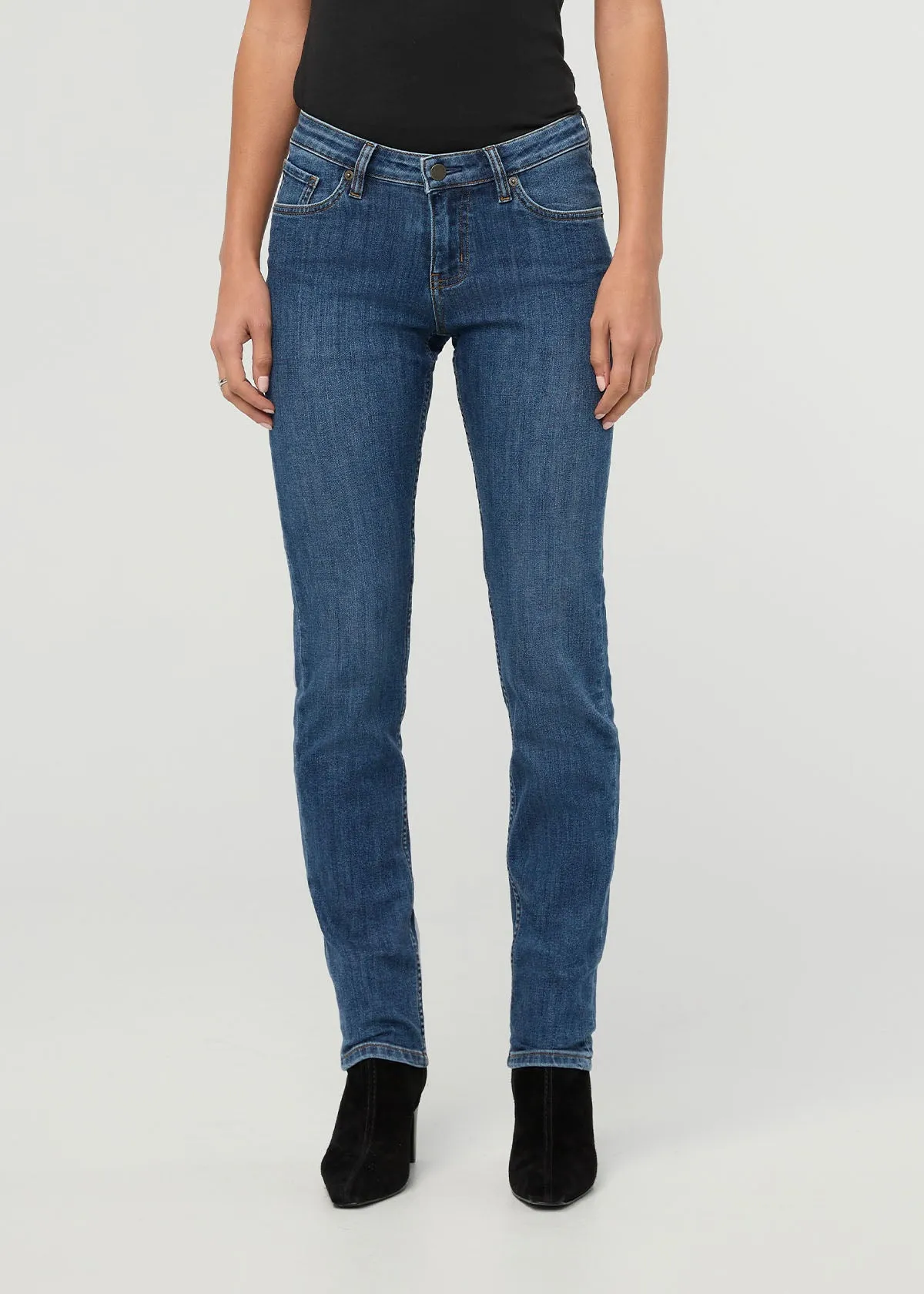 Performance Denim Mid Rise Slim Taper - Classic Stone sold by DUER product image thumbnail 2