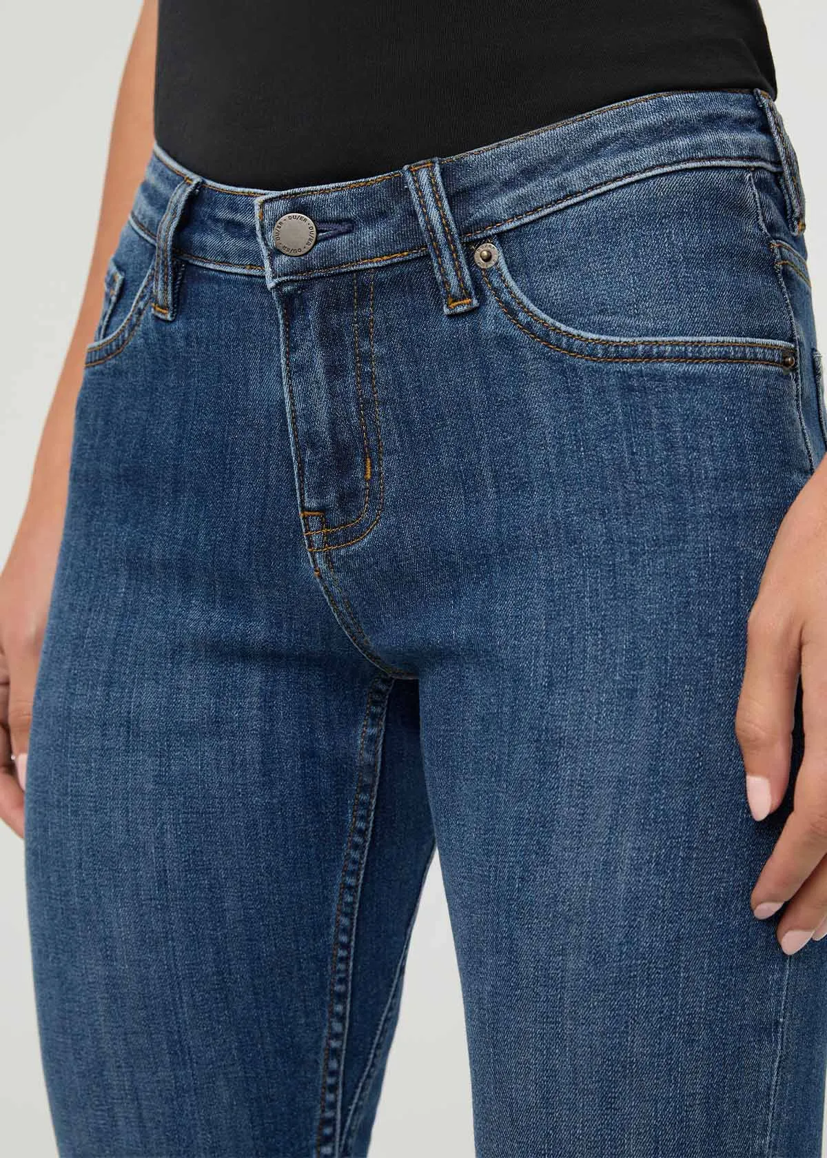Performance Denim Mid Rise Slim Taper - Classic Stone sold by DUER product image thumbnail 5