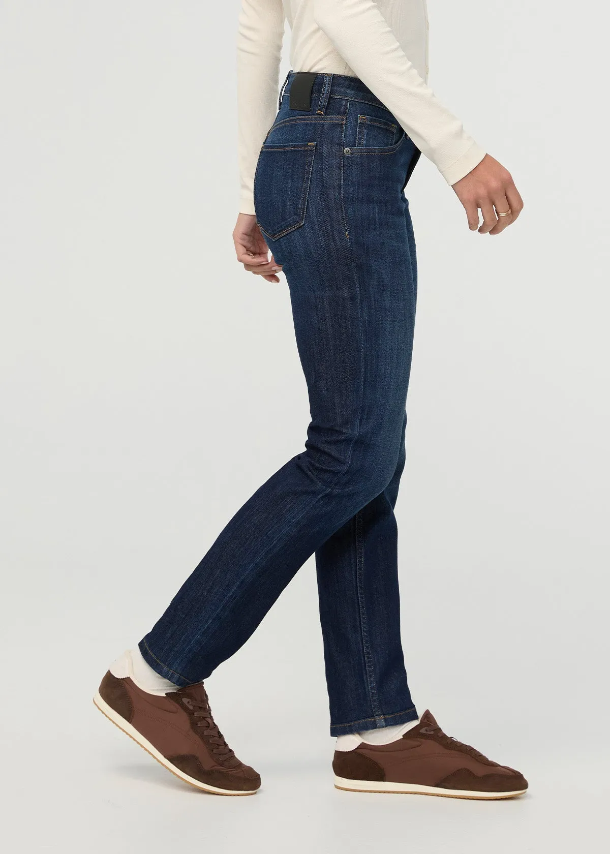 Performance Denim Mid Rise Slim Taper - Marina Blue sold by DUER product image thumbnail 3