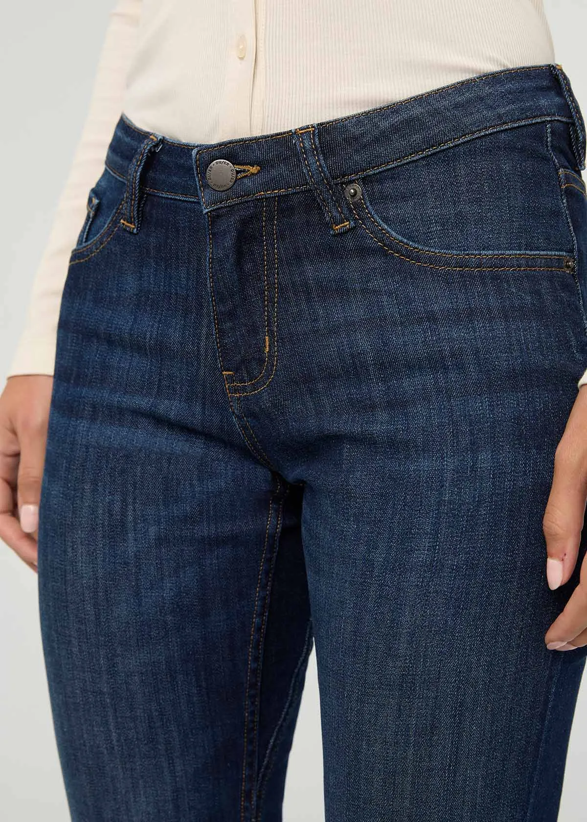 Performance Denim Mid Rise Slim Taper - Marina Blue sold by DUER product image thumbnail 5