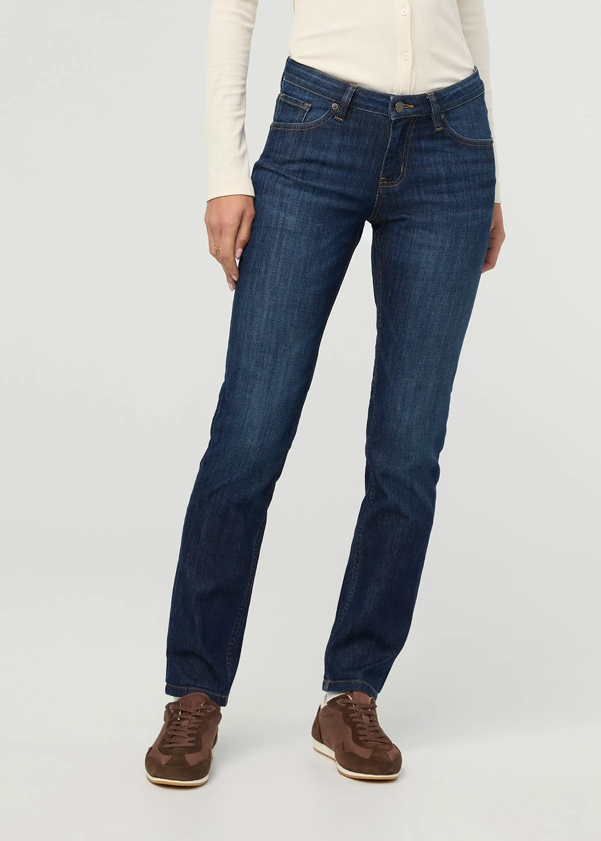 Performance Denim Mid Rise Slim Taper - Marina Blue sold by DUER product image thumbnail 2