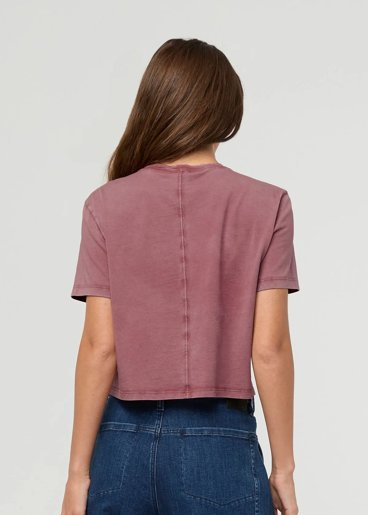 PurePima Boxy Tee - Washed Dusty Rose sold by DUER product image thumbnail 3