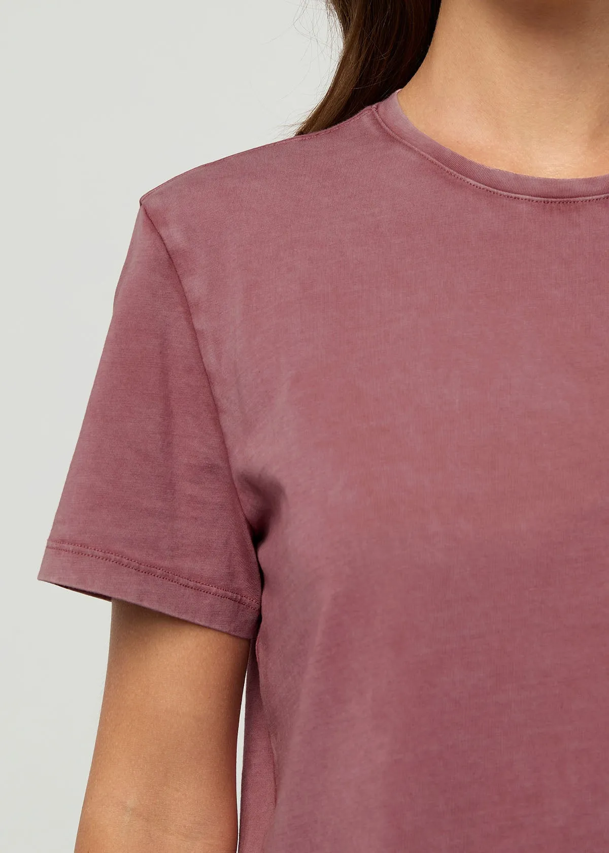 PurePima Boxy Tee - Washed Dusty Rose sold by DUER product image thumbnail 5