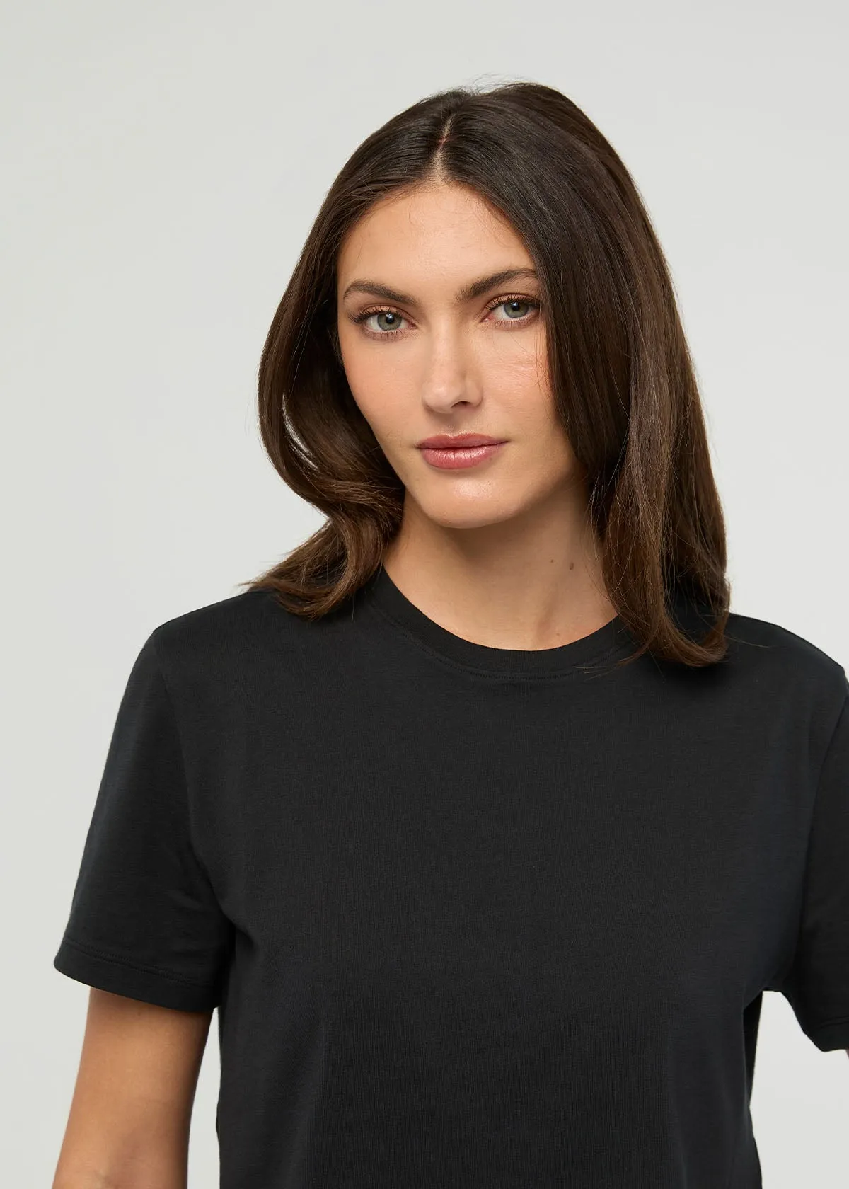 PurePima Boxy Tee - Black sold by DUER product image thumbnail 5