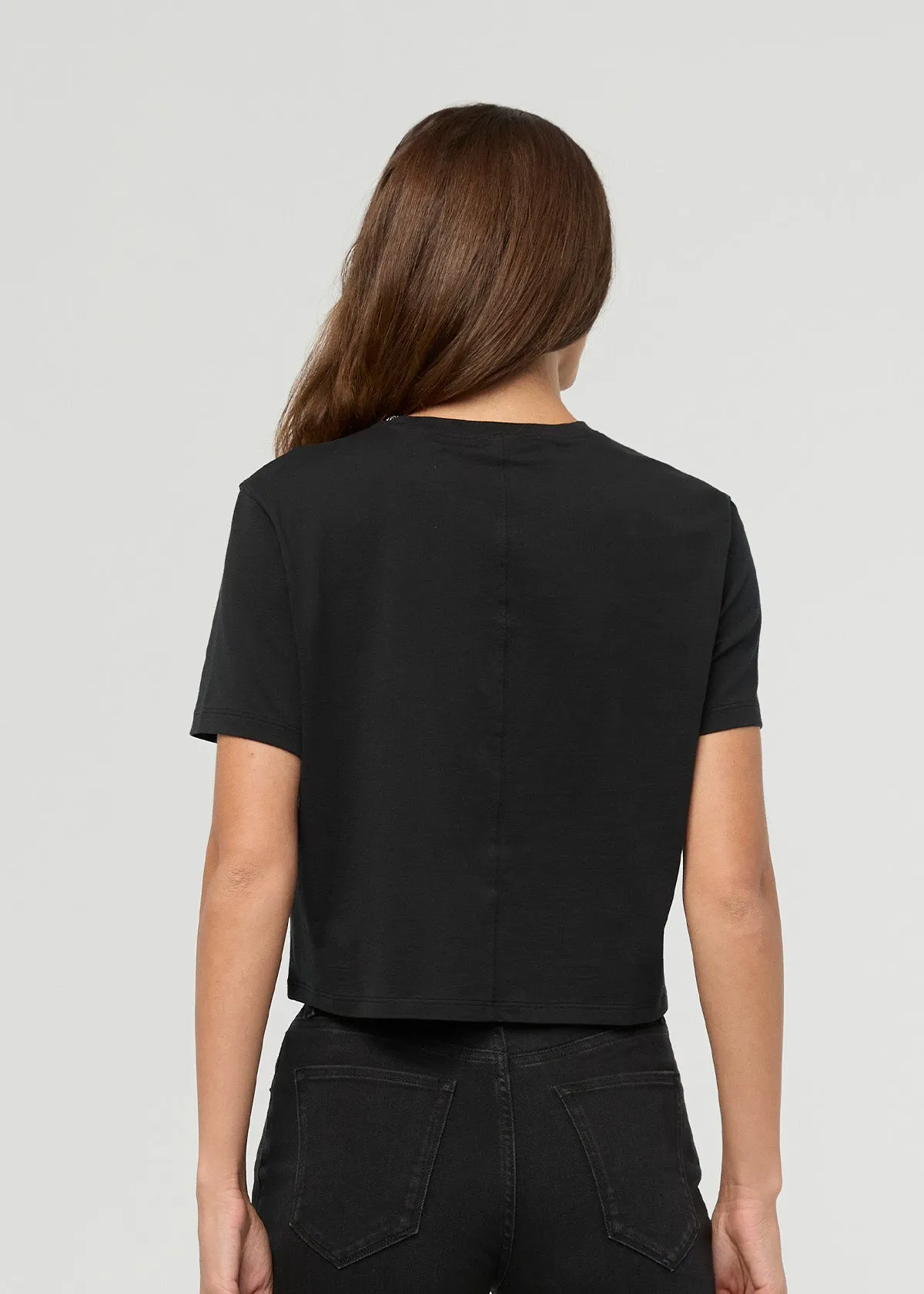 PurePima Boxy Tee - Black sold by DUER product image thumbnail 3
