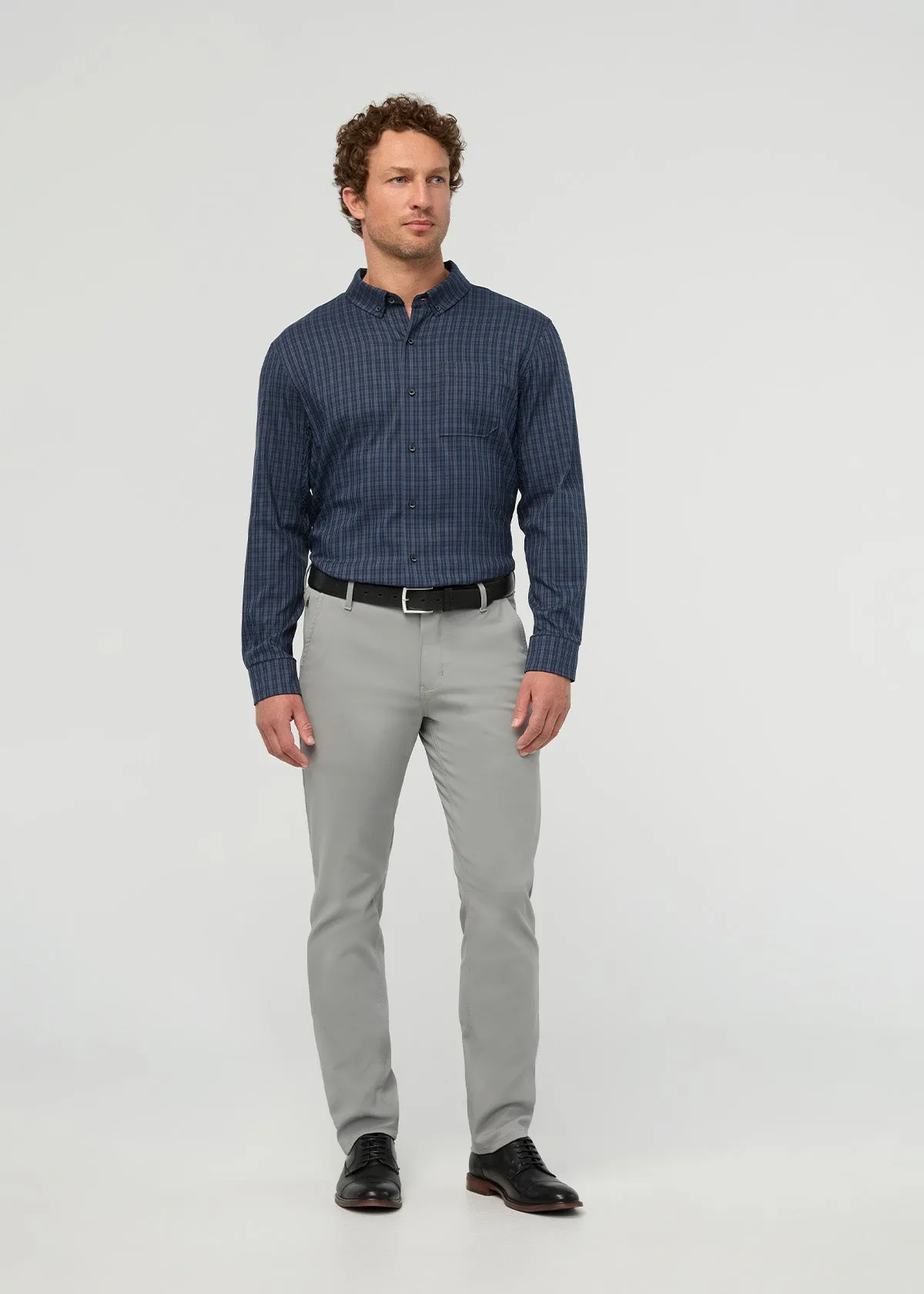 Cloudweight Twill One Pocket Shirt - Navy Check sold by DUER product image thumbnail 2