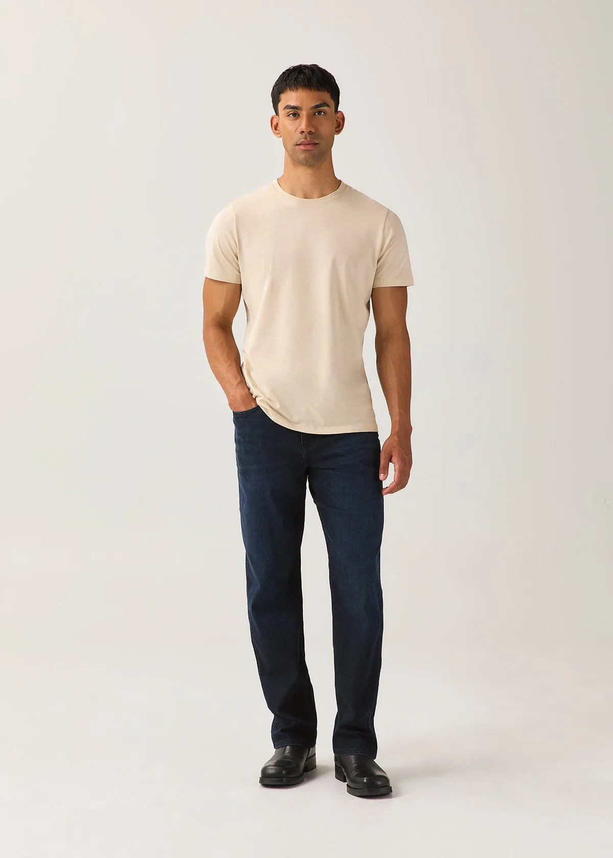 PurePima Only Tee - Oat sold by DUER