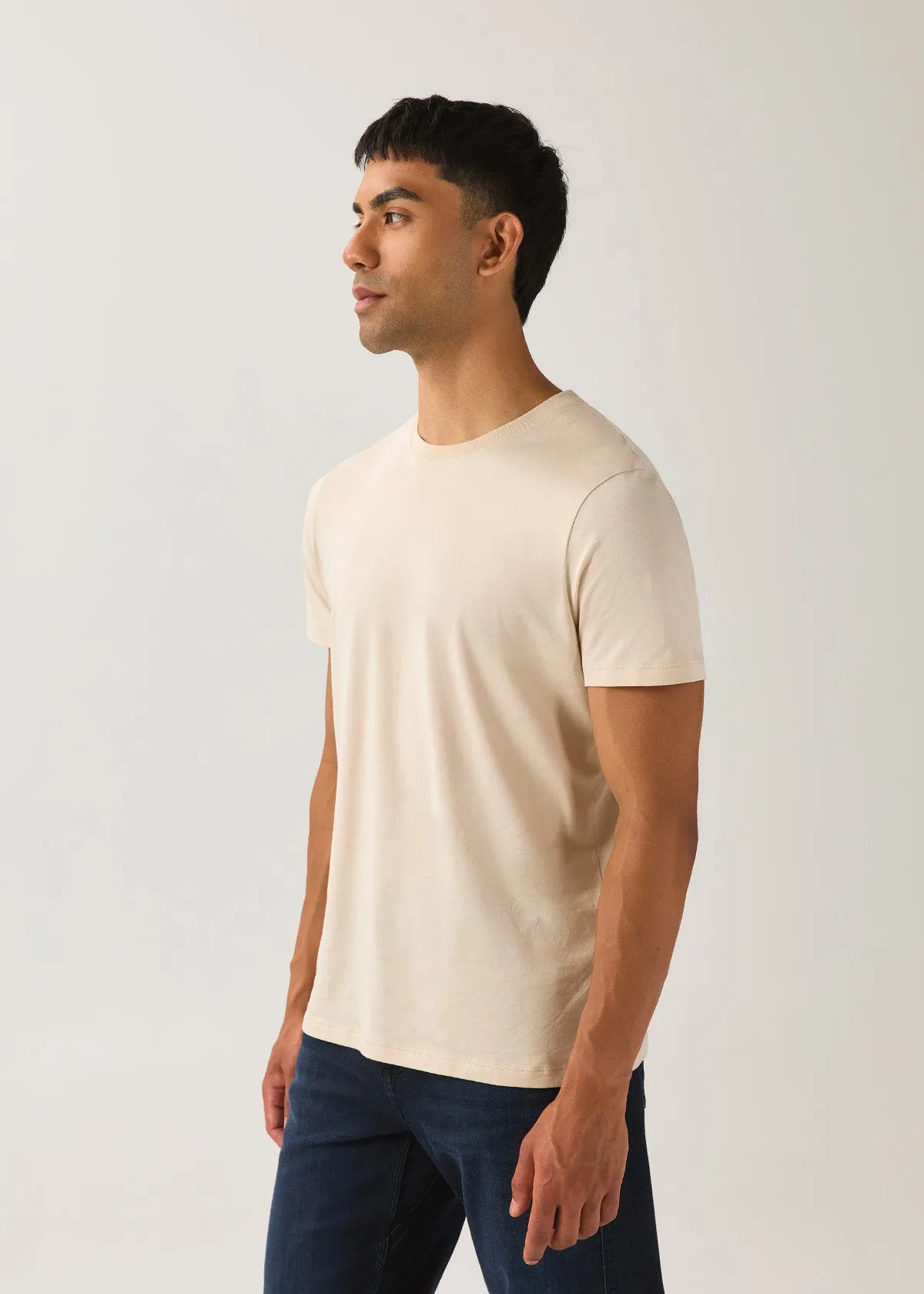PurePima Only Tee - Oat sold by DUER product image thumbnail 3