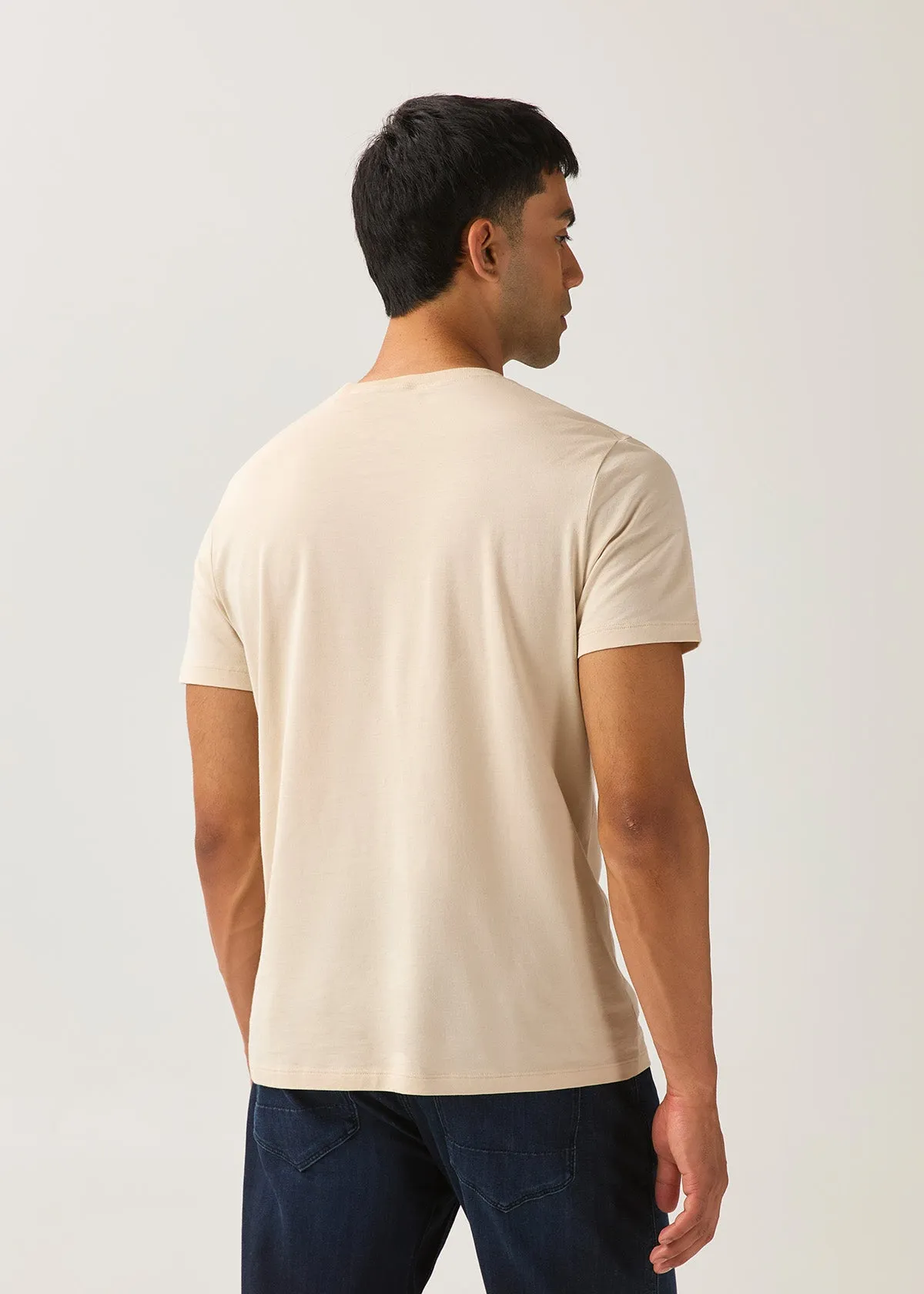 PurePima Only Tee - Oat sold by DUER product image thumbnail 5