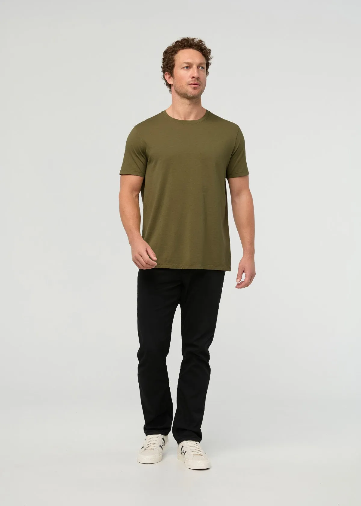 PurePima Only Tee - Olive sold by DUER product image thumbnail 2