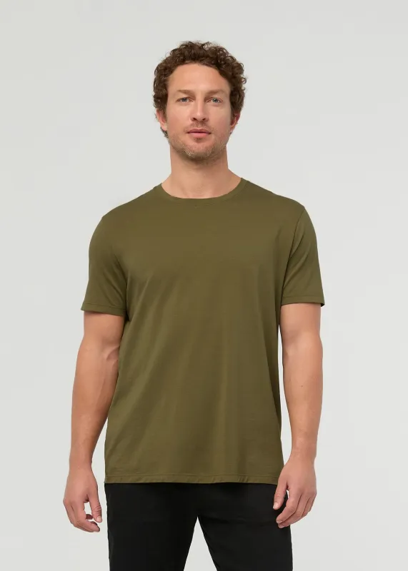 PurePima Only Tee - Olive made by DUER