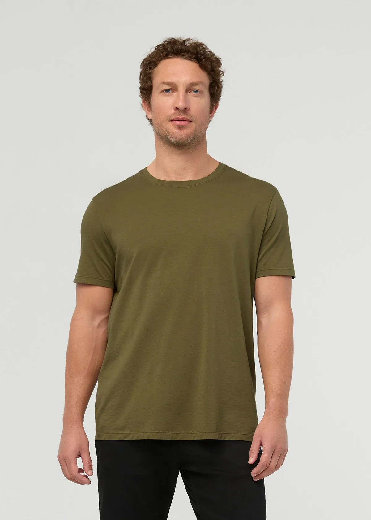 PurePima Only Tee - Olive sold by DUER