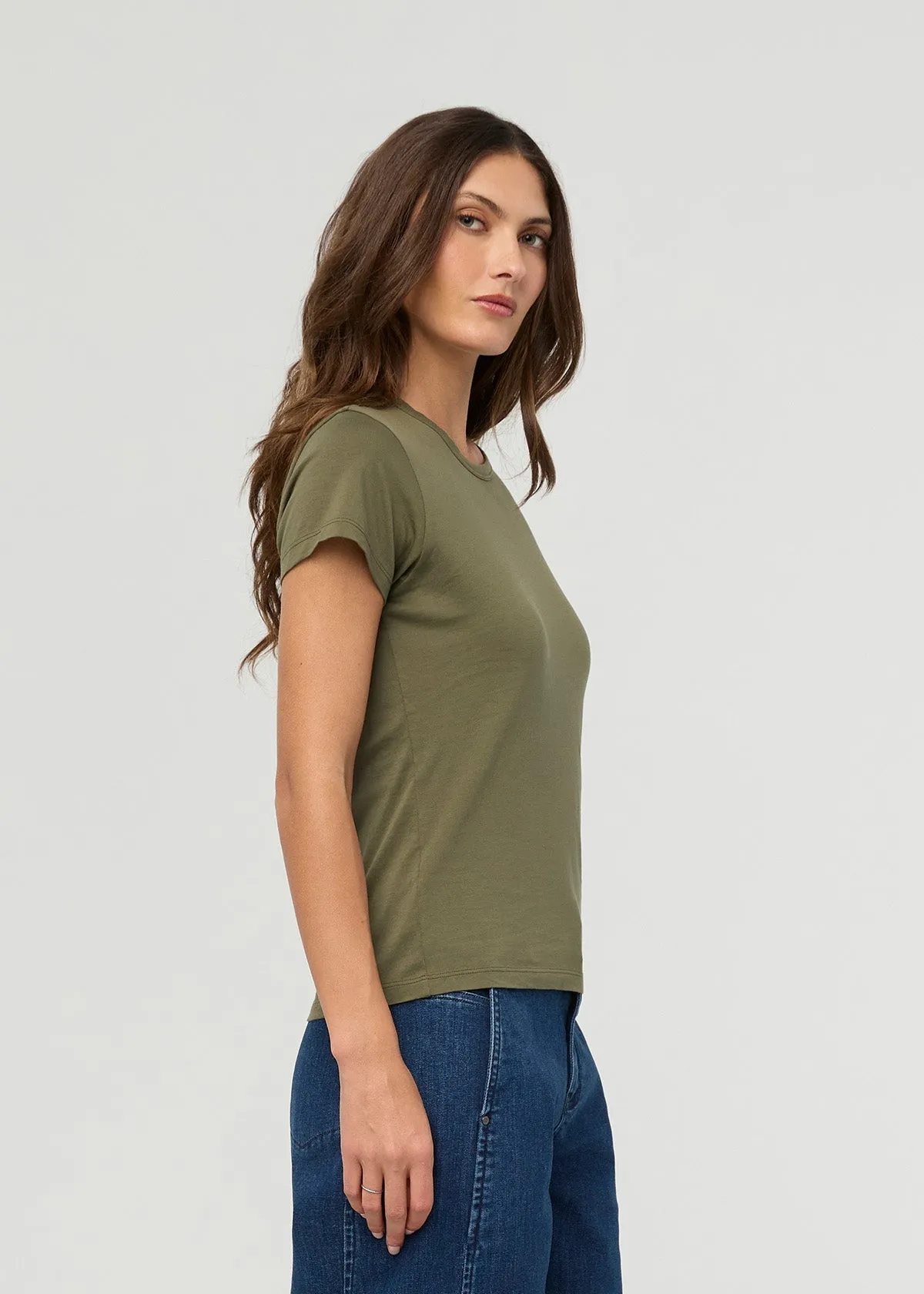 PurePima Slim Crew - Kelp sold by DUER product image thumbnail 4