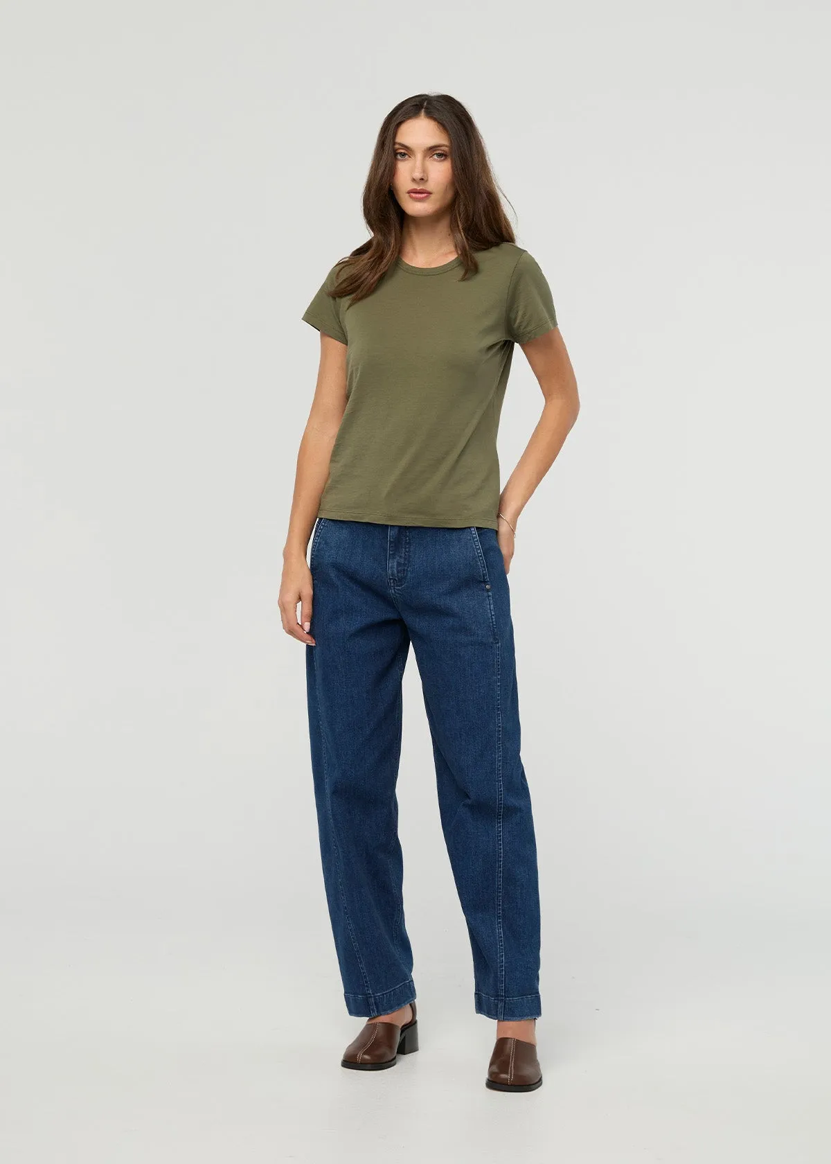 PurePima Slim Crew - Kelp sold by DUER product image thumbnail 2