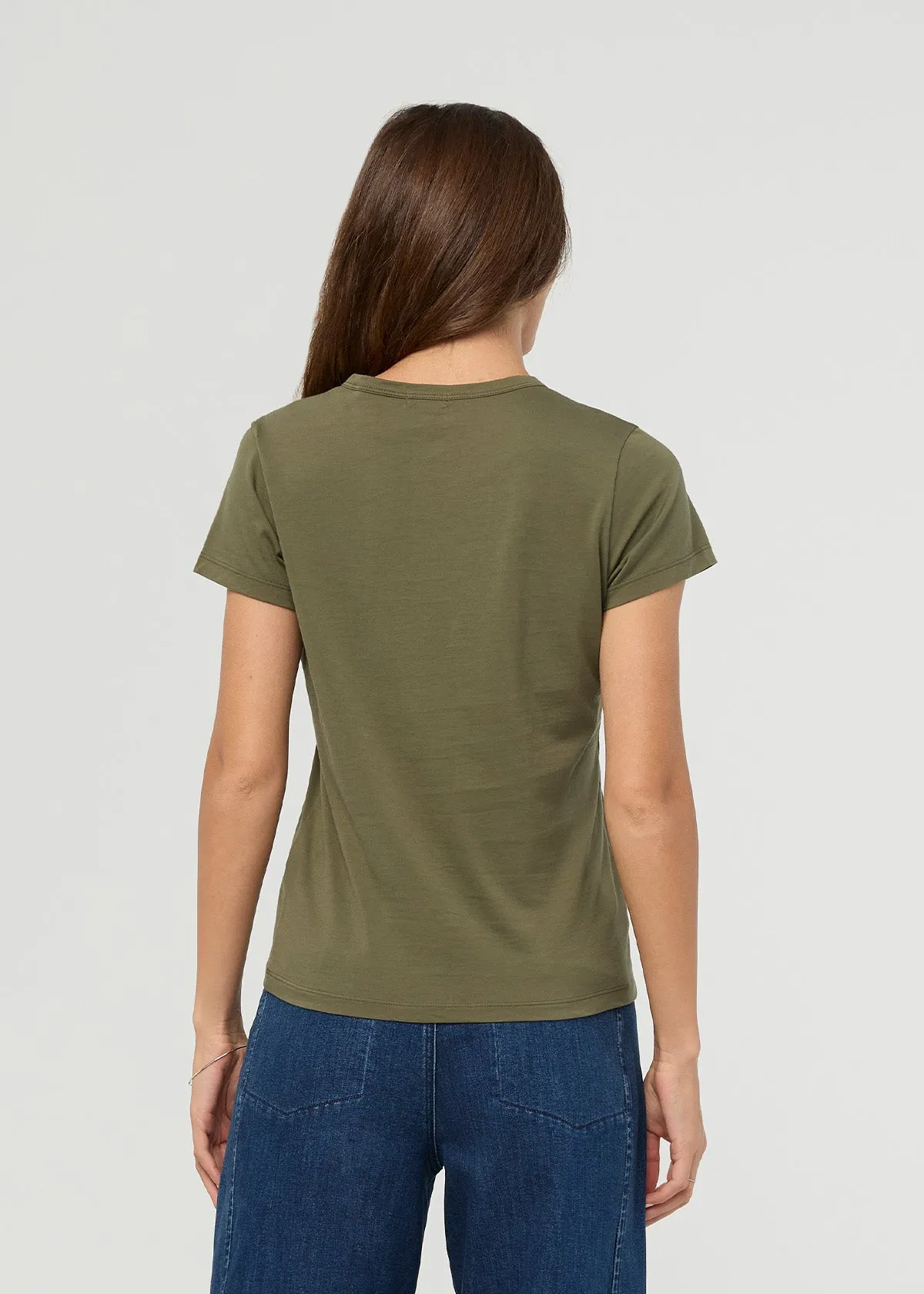 PurePima Slim Crew - Kelp sold by DUER product image thumbnail 5