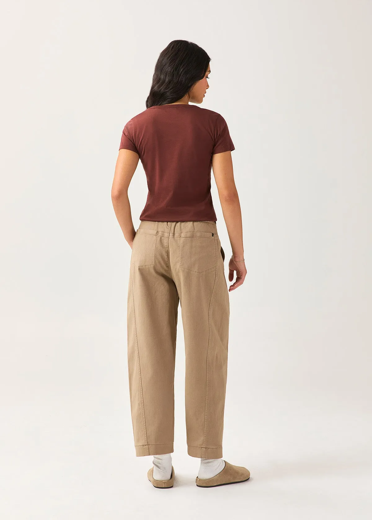 PurePima Slim Crew - Chestnut sold by DUER product image thumbnail 3