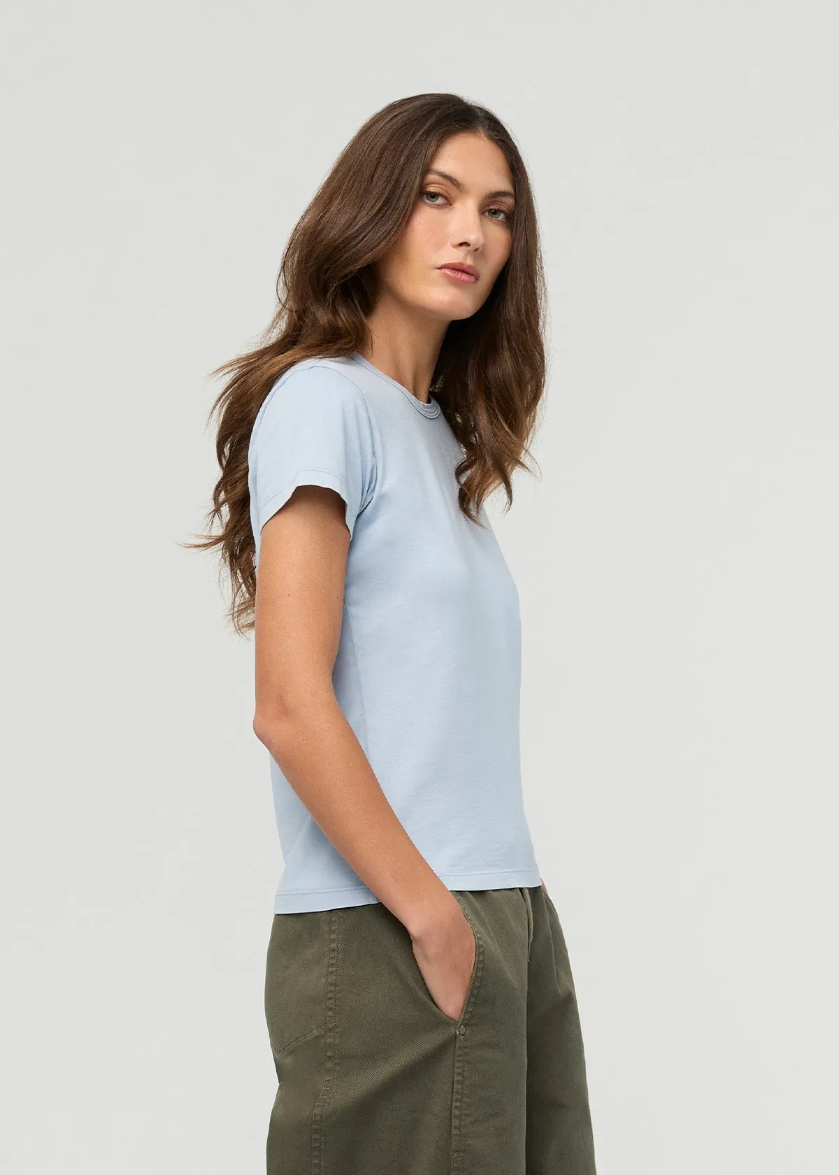 PurePima Slim Crew - Washed Glacier sold by DUER product image thumbnail 3