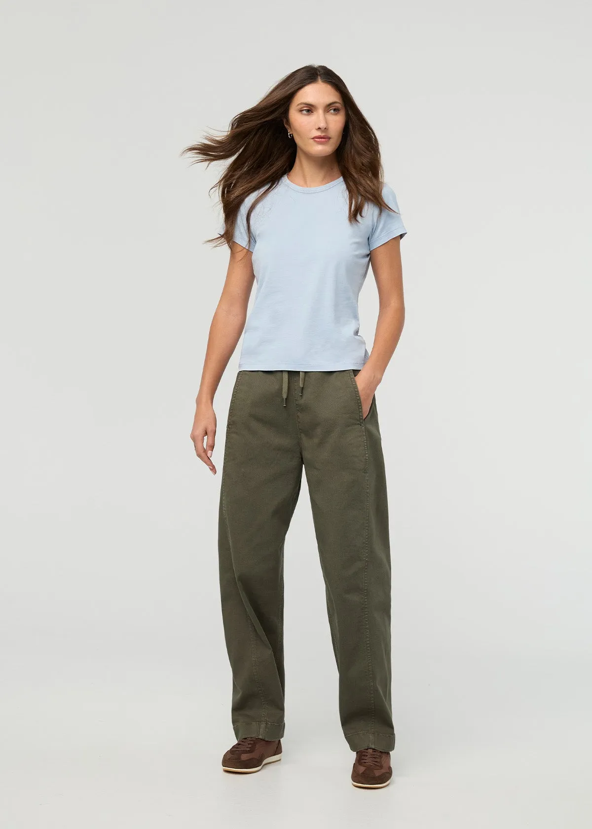PurePima Slim Crew - Washed Glacier sold by DUER product image thumbnail 2