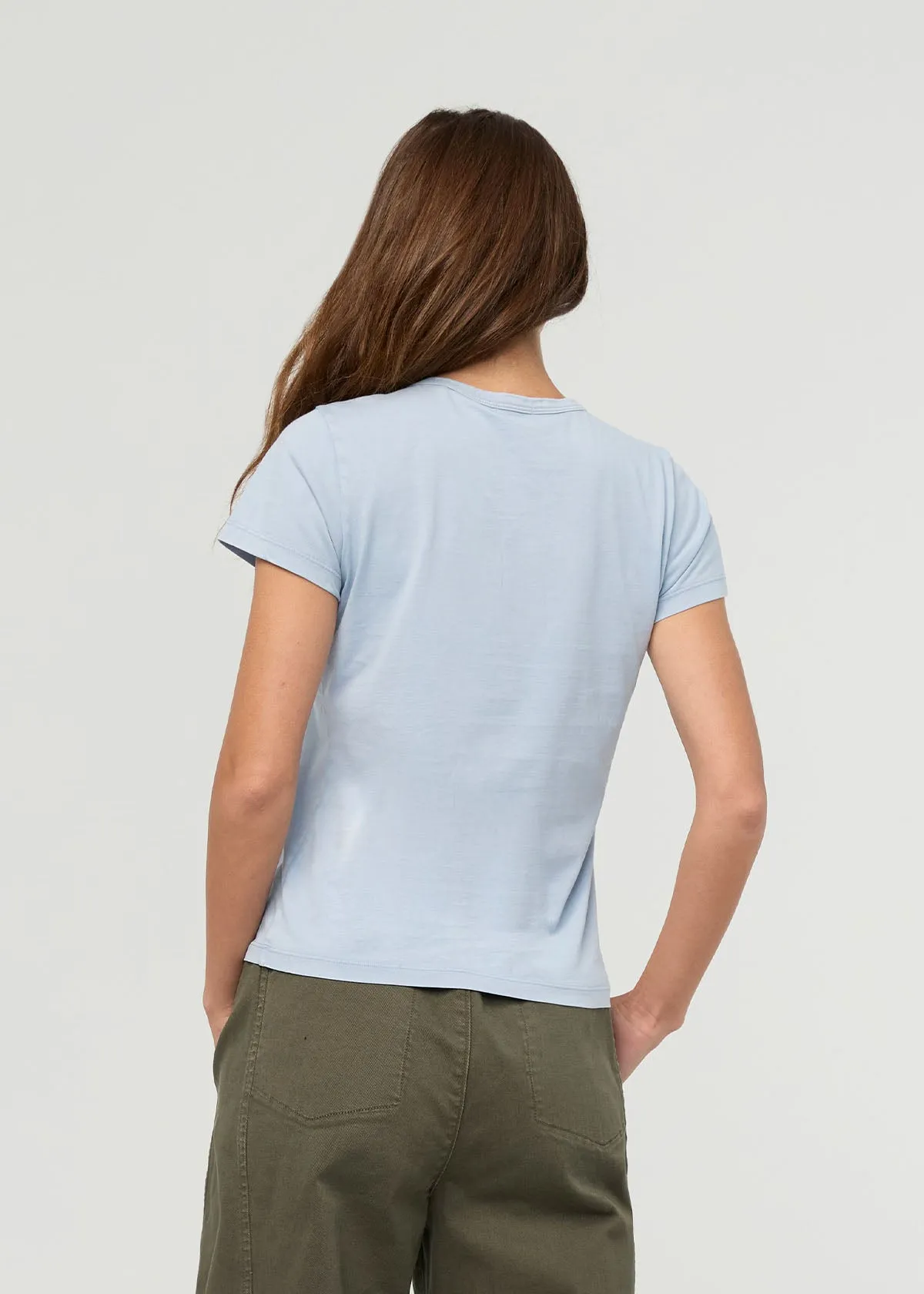 PurePima Slim Crew - Washed Glacier sold by DUER product image thumbnail 4