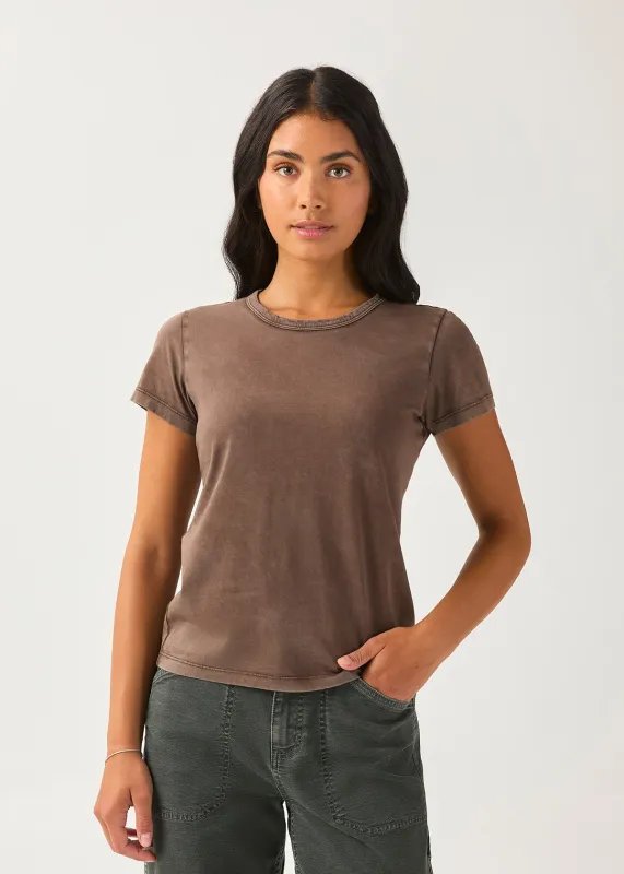 PurePima Slim Crew - Washed Espresso made by DUER