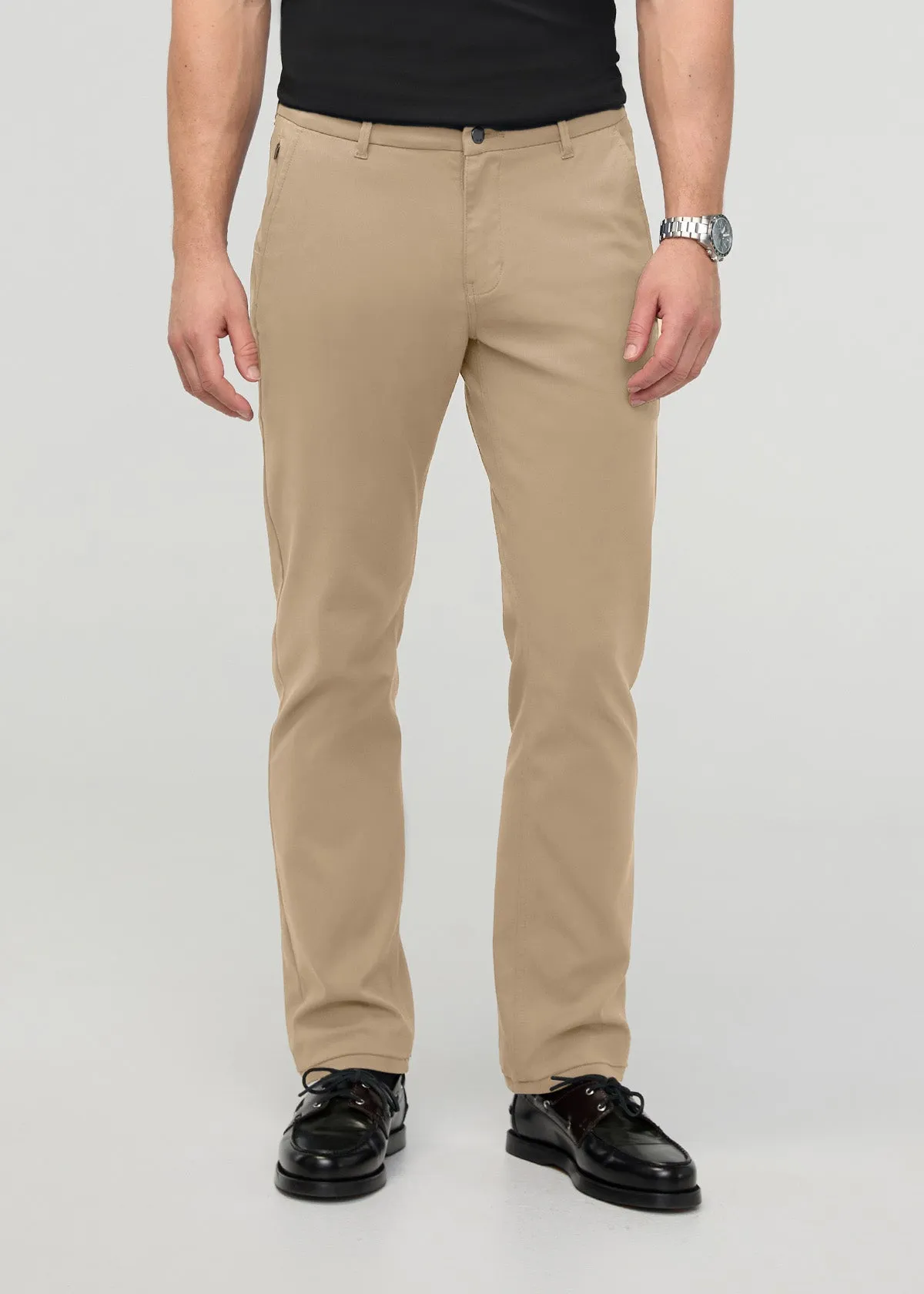 NuStretch Slim Straight Trouser - Desert Khaki sold by DUER product image thumbnail 2