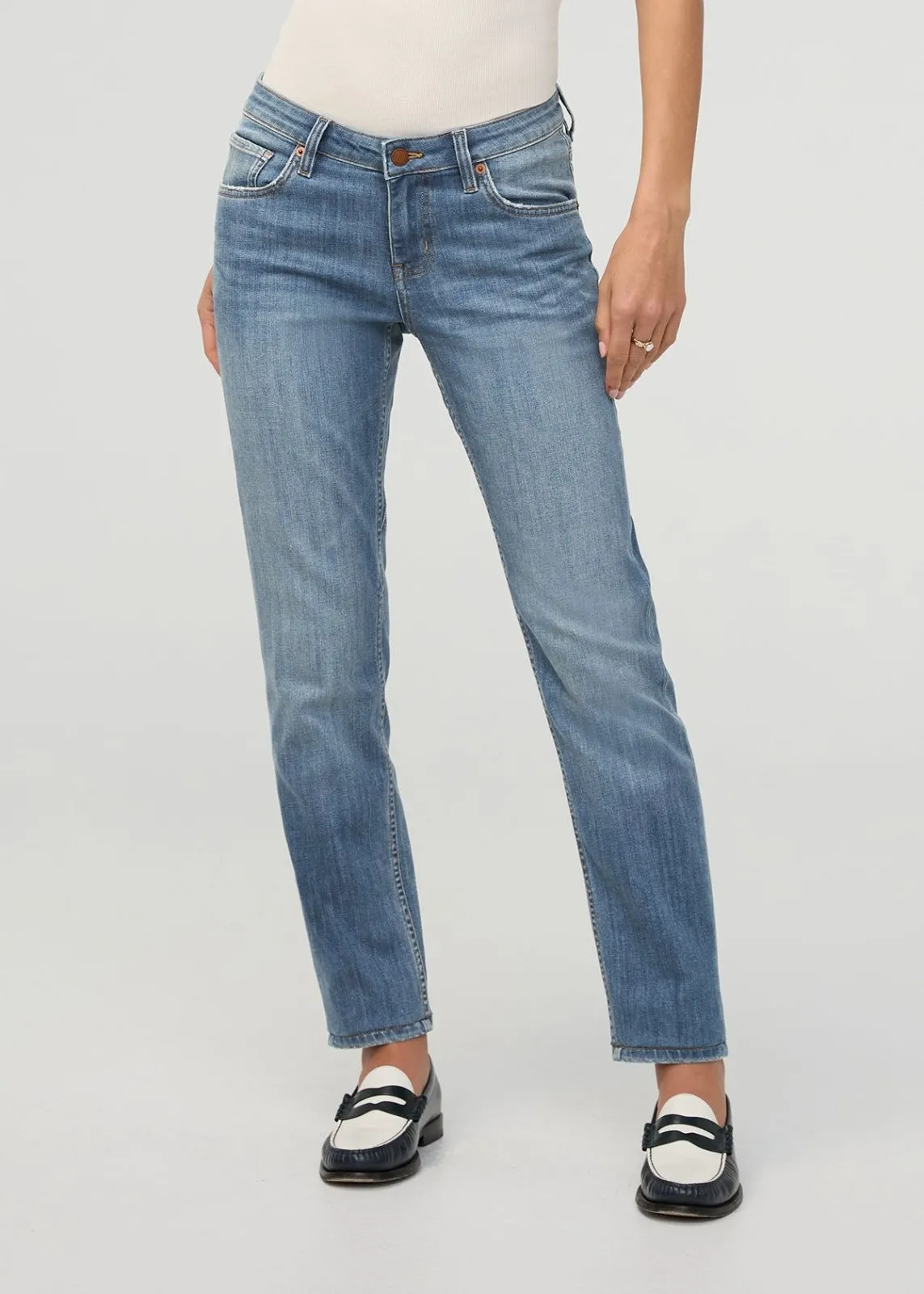 Performance Denim Mid Rise Slim Taper - Blue Ash sold by DUER product image thumbnail 2