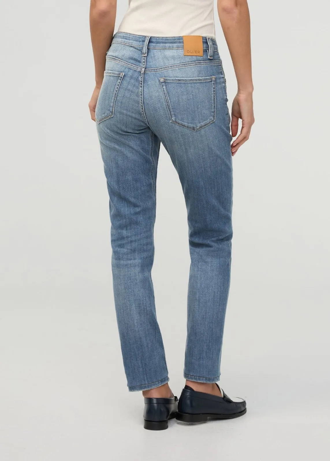 Performance Denim Mid Rise Slim Taper - Blue Ash sold by DUER product image thumbnail 4