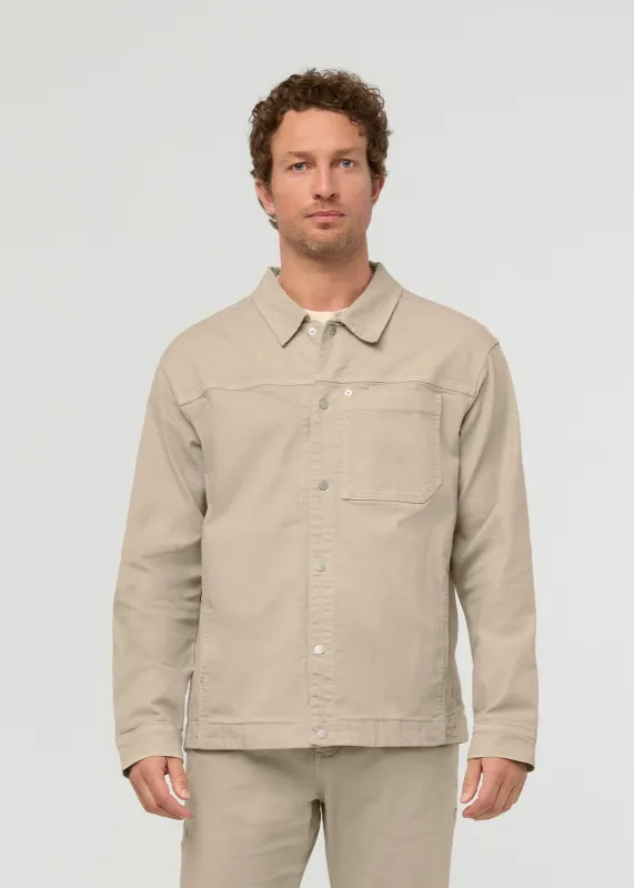 Stretch Canvas Work Jacket - Garment Dye Sand made by DUER