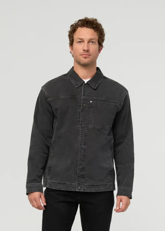 Stretch Canvas Work Jacket - Black made by DUER