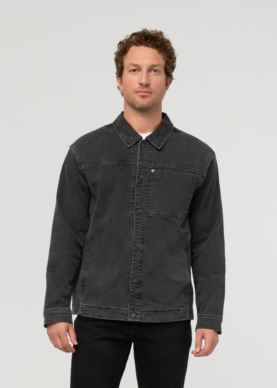 Stretch Canvas Work Jacket - Black sold by DUER