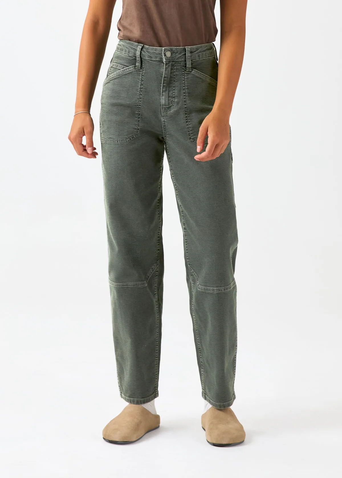 Stretch Canvas Utility Pant - Thyme sold by DUER product image thumbnail 3
