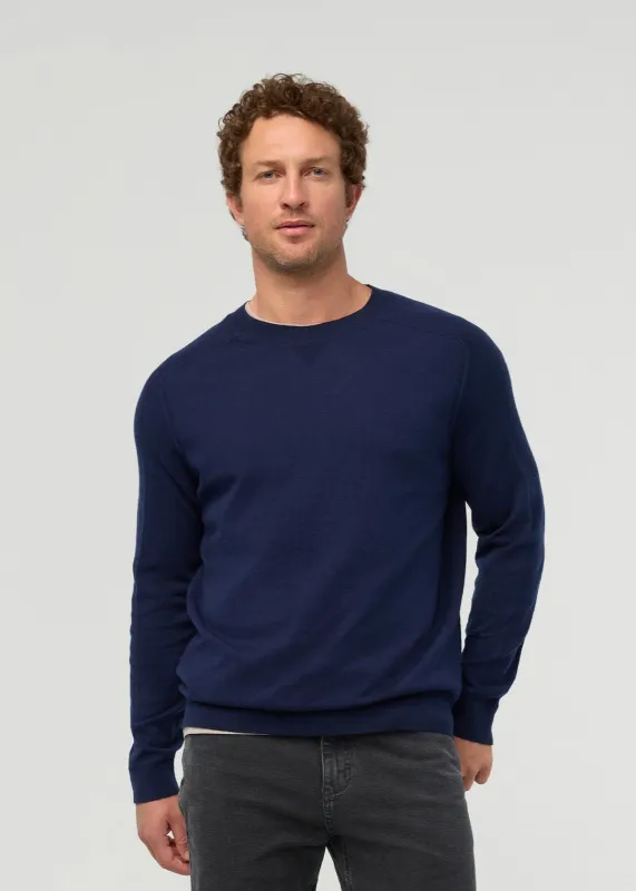 EasyKnit Lite Crew Neck - Bright Navy made by DUER