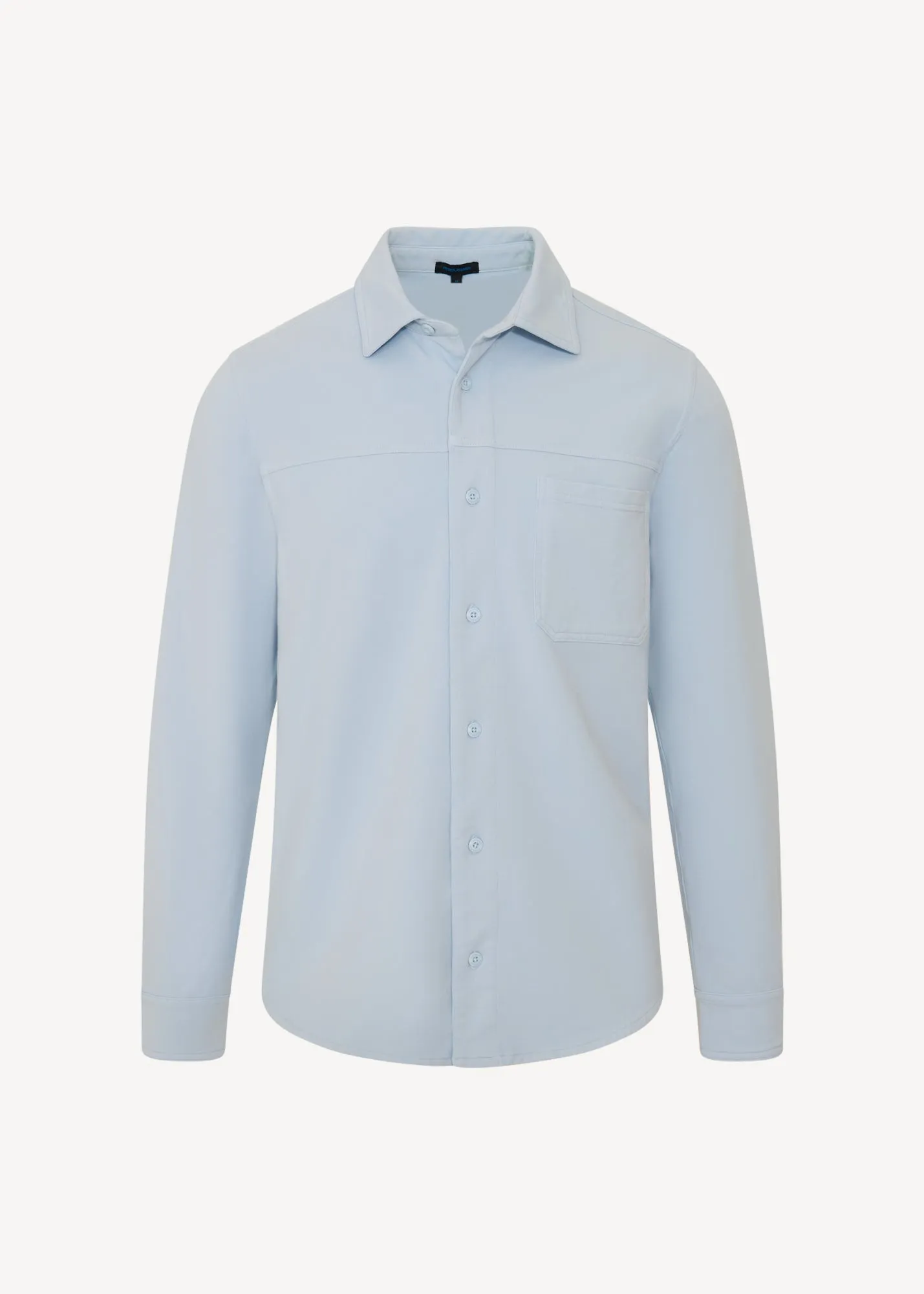Pima Cotton French Terry Vintage Wash Overshirt sold by Patrick Assaraf product image thumbnail 5
