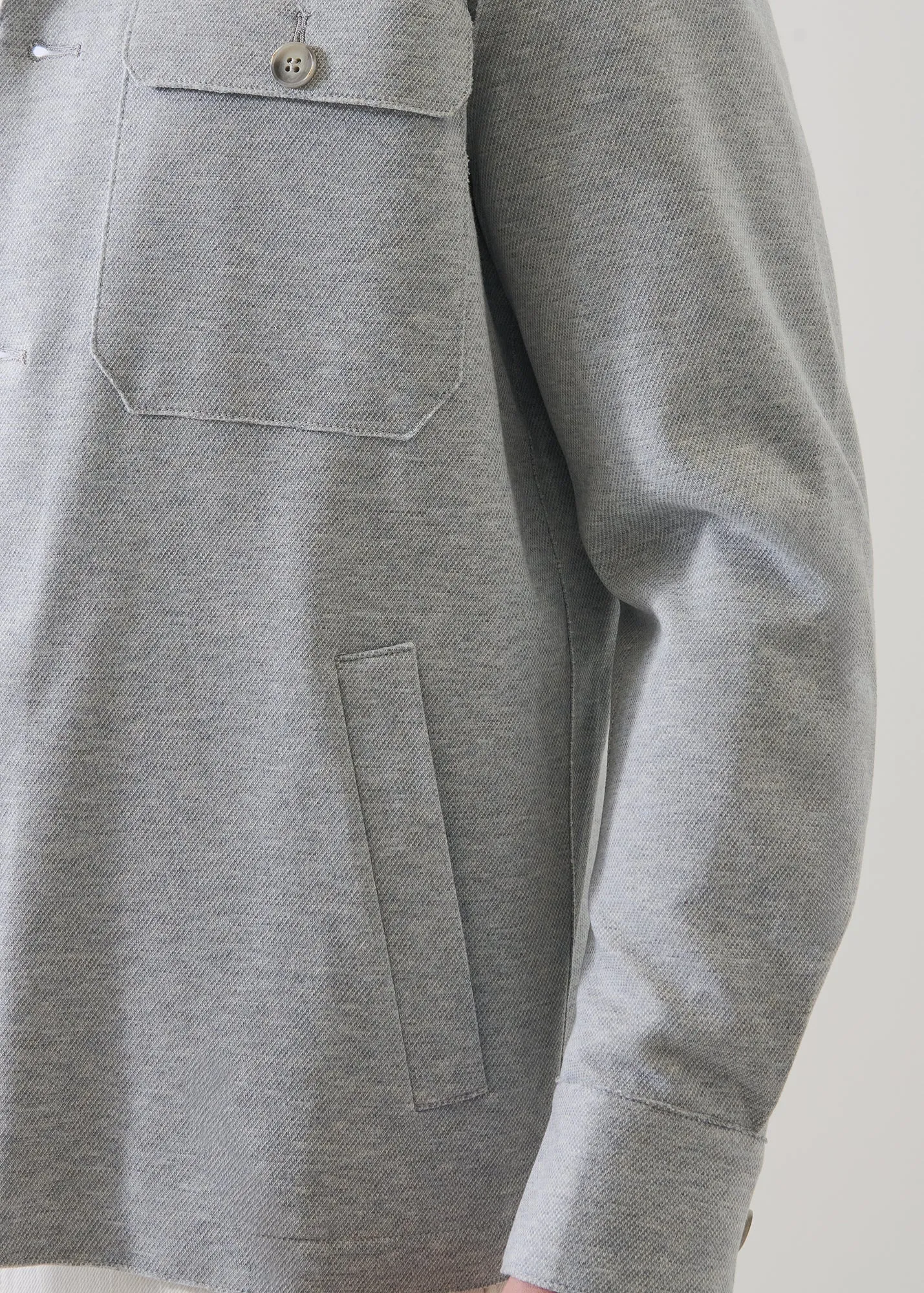 Textured Knit Shirt Jacket sold by Patrick Assaraf product image thumbnail 3