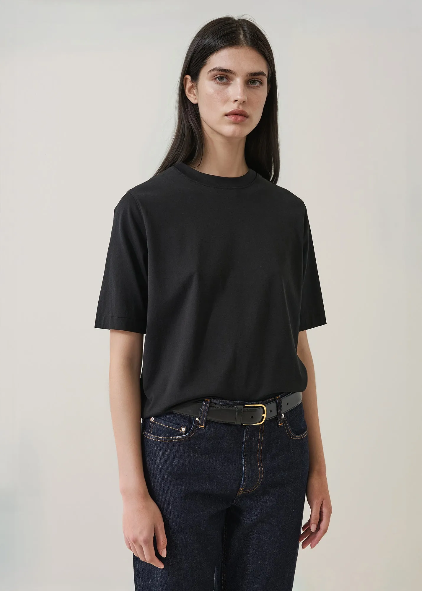 Organic Pima Cotton Relaxed Crew sold by Patrick Assaraf product image thumbnail 4