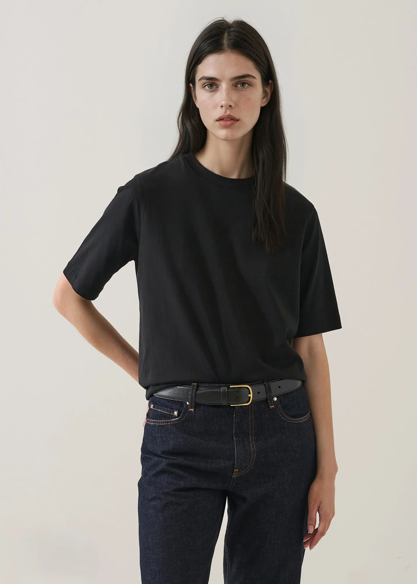 Organic Pima Cotton Relaxed Crew sold by Patrick Assaraf